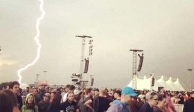 Германияда ўтказилган рок-фестивалда 42 кишини чақмоқ урди фото