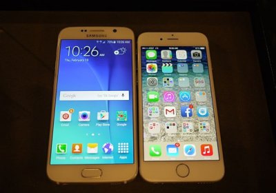Samsung Galaxy S6 смартфони iPhone 6 билан солиштирилди фото