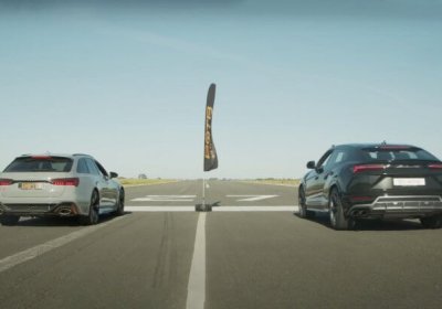Lamborghini ва Audi тезлик борасида куч синашди (видео) фото