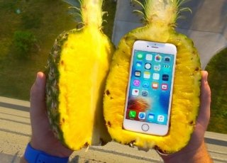 iPhone 6s ананас ичида 30 метрлик баландликдан ташланди фото