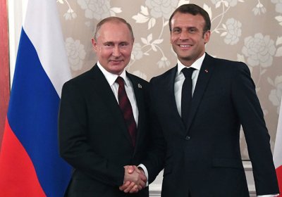 Макрон Путин билан доимий алоқаларни давом эттириш тарафдори фото