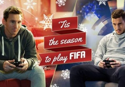 Месси ҳамда Азар «FIFA 15» рекламасида қатнашди фото