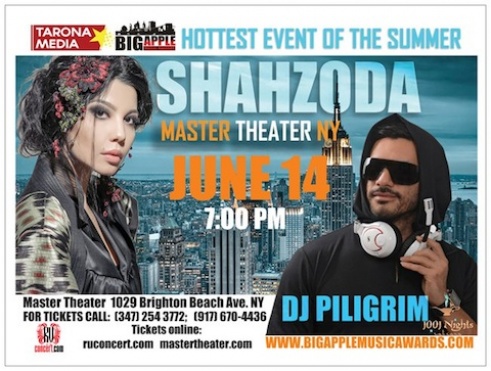 Xonanda Shahzoda va DJ Piligrim Nyu-Yorkda konsert beradi