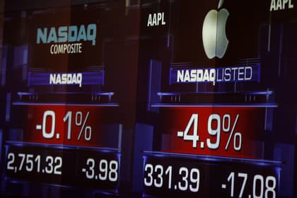 «Apple» компанияси бир кунда 22,6 миллиард доллар йўқотди