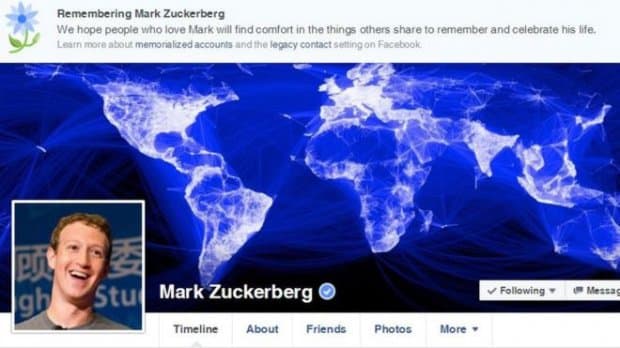 Facebook’нинг айрим фойдаланувчилари саҳифаларида уларнинг ўлгани ҳақида эслатмалар пайдо бўлди