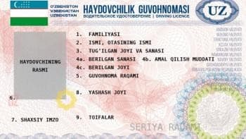 Янги ҳайдовчилик гувоҳномалари нархи маълум қилинди