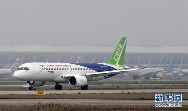 Xitoyning C919 birinchi avialayneri tezlik sinovlaridan o‘tdi