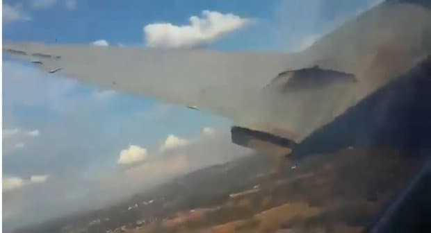 Yo‘lovchi halokatga uchragan samolyotning qulashini tasvirga oldi (video)