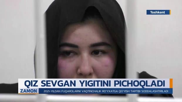 Toshkentlik qiz sevgan yigitini pichoqladi, yigit esa u bilan turmush qurish niyatida (video)
