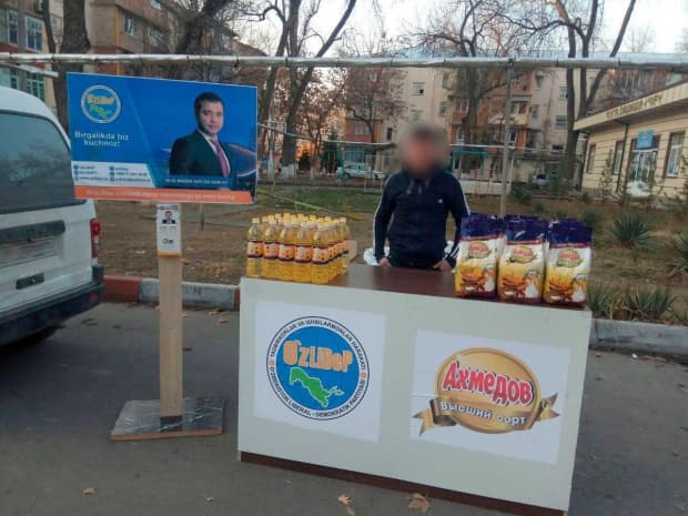 Deputatlikka nomzod ma’muriy javobgarlikka tortildi. U saylovchilarni un va yog‘ bilan o‘ziga og‘dirmoqchi bo‘lgandi