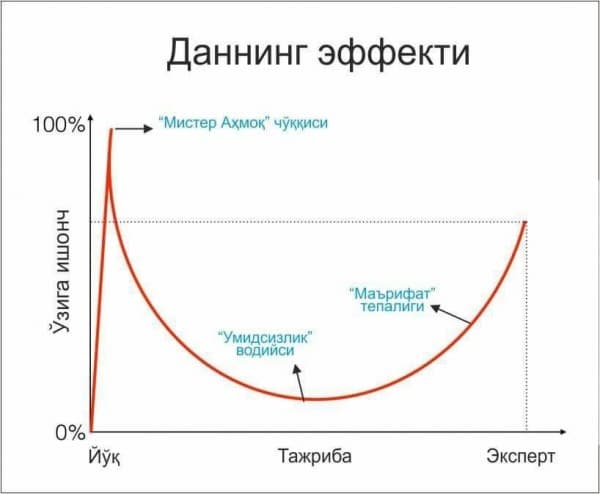 Даннинг эффекти ёхуд Мистер Аҳмоқлар ҳақида...