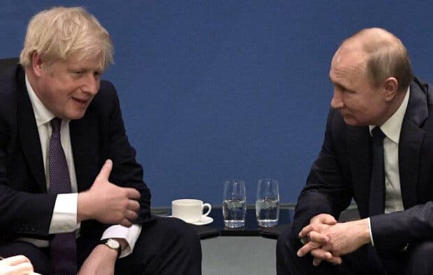 Путин Борис Жонсонга саломатлик тилаб телеграмма юборди