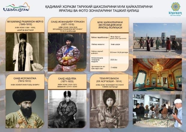 Хоразмда тарихий шахсларнинг мум ҳайкаллари экспозицияси ташкил этилади
