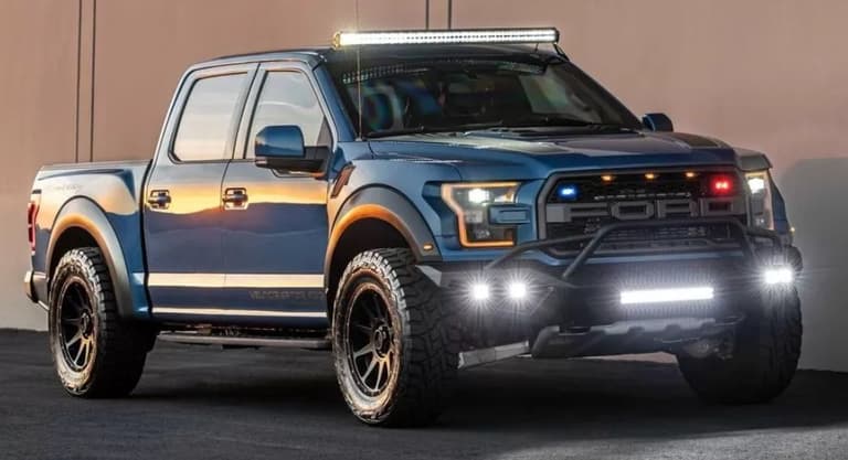 Hennessey VelociRaptor pikapi innovatsion zirh va tok uradigan eshik tutqichlari bilan jihozlandi