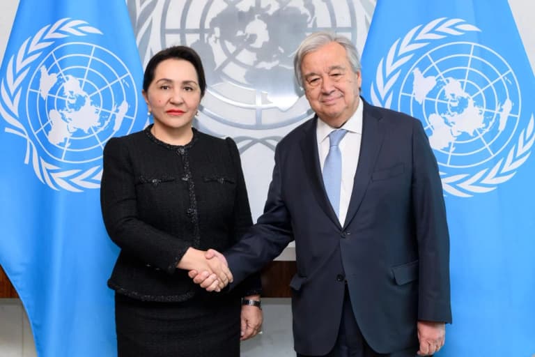 Tanzila Norboyeva BMT bosh kotibi bilan Orol masalasini muhokama qildi