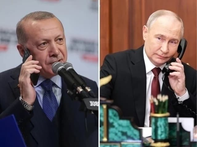Эрдўған ва Путин Суриядаги урушни муҳокама қилди