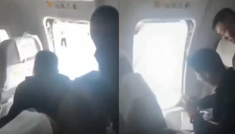 Çin'de bir uçak yolcusu, "temiz hava" almak için acil çıkış kapısını açtı