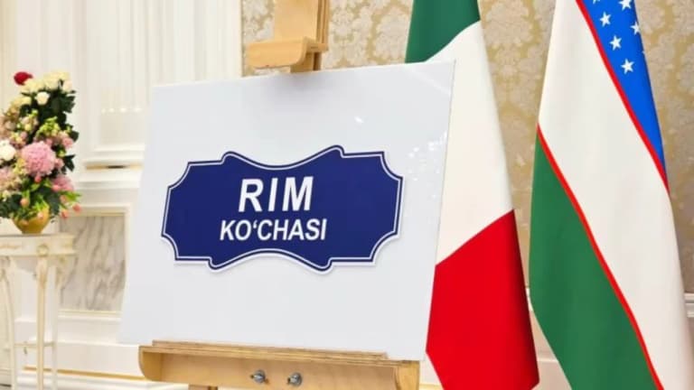 Самарқандда Рим номи берилган кўча пайдо бўлди