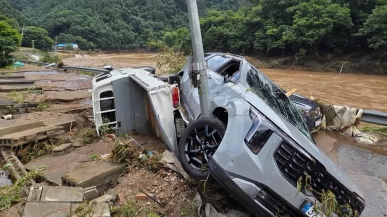 At least 14 killed in South Korea floods and landslides