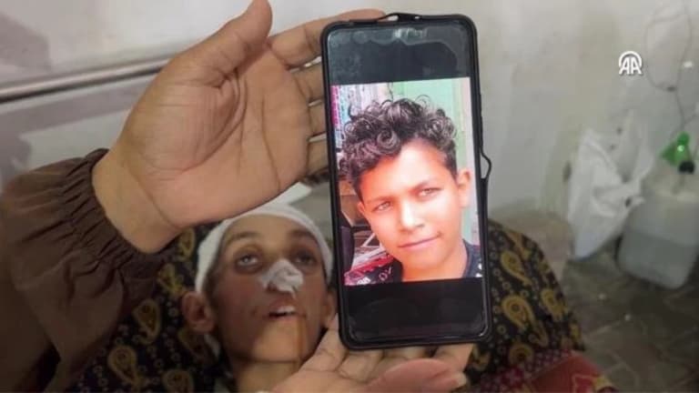 Israeli bomb paralyzed boy, his life is in danger