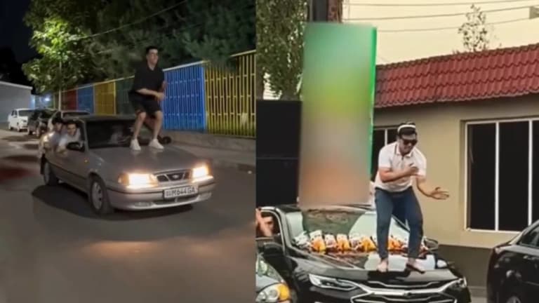 Bloggers in Tashkent risk lives for viral videos