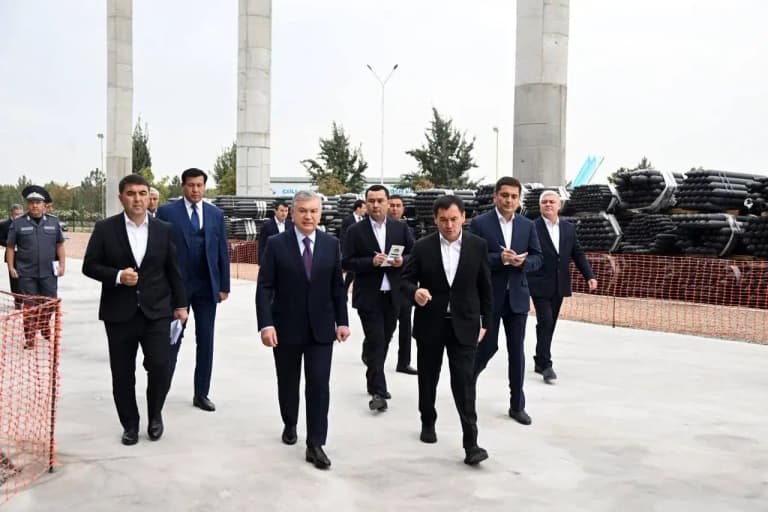Шавкат Мирзиёев Намангандаги янги аэропорт қурилиши билан танишди