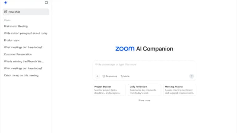 Zoom сўнгги янгиланишида янги сунъий интеллект функцияларини жорий этди