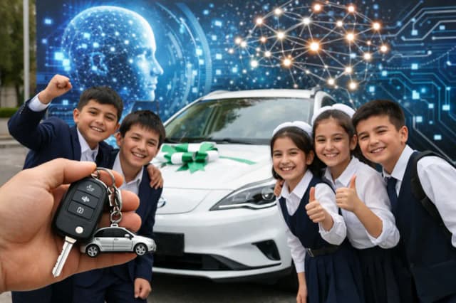 Sun'iy intellekt bo'yicha eng yaxshi natija ko'rsatgan maktablar elektromobil bilan taqdirlanadi