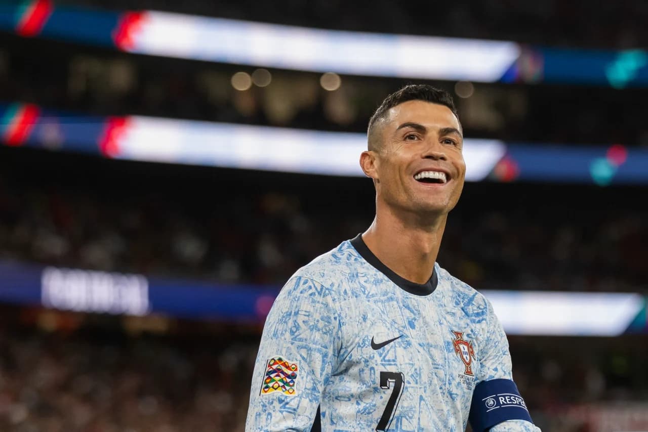 Cristiano Ronaldo llega a la concentración de la selección de Portugal