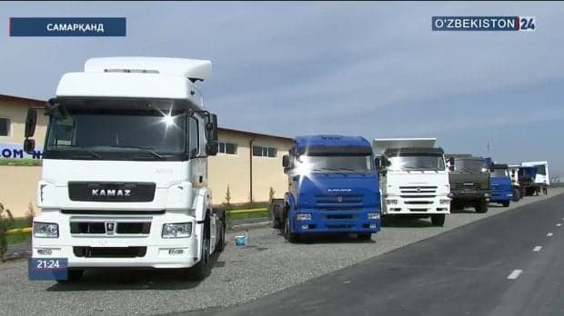 Prezident Samarqandda KAMAZ ishlab chiqarish loyihasi bilan tanishdi (video)