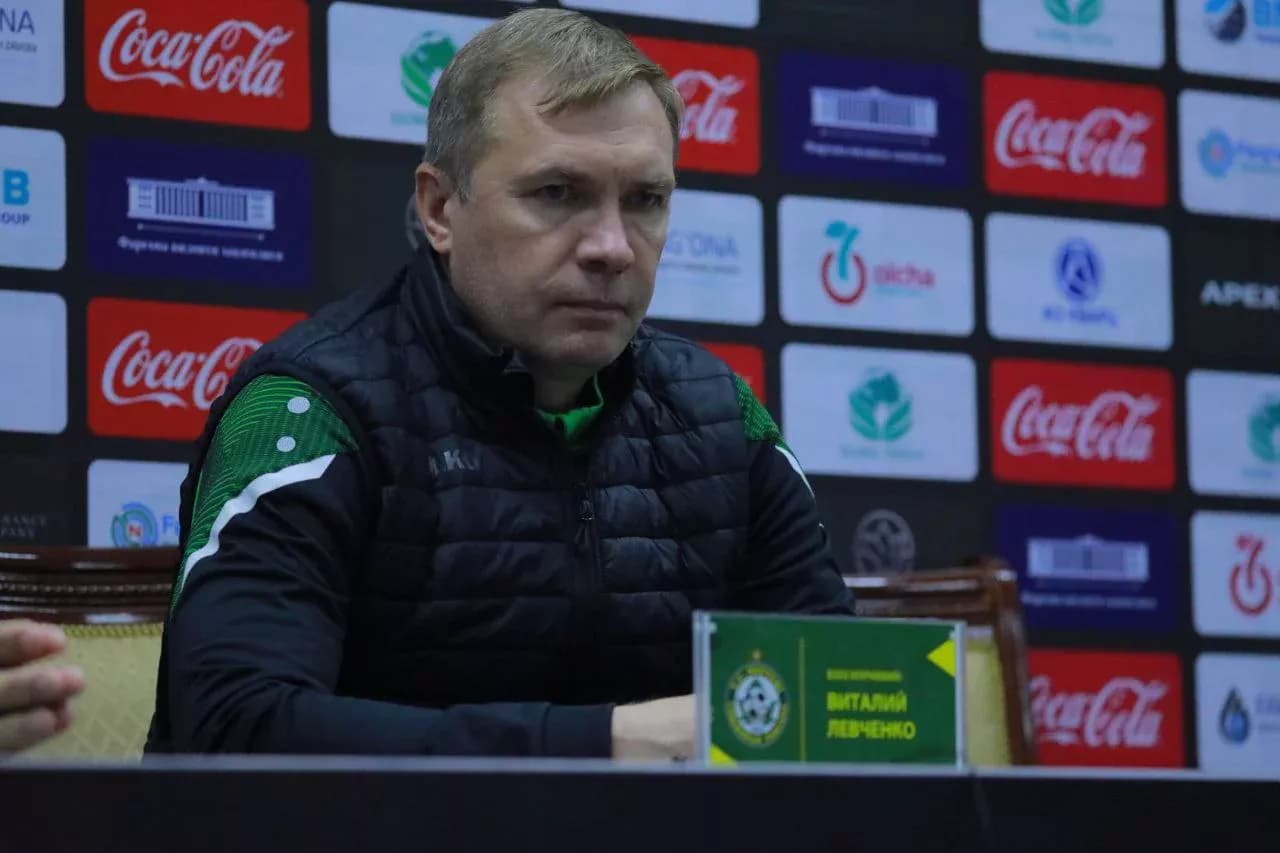 Vitaliy Levchenko mag‘lubiyat haqida: "Bu Superligada tur oldidan bashorat qilib bo‘lmasligini bildiradi"