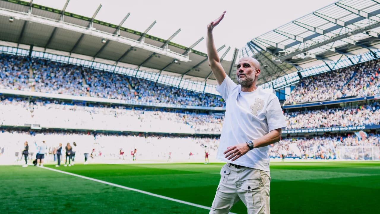 Как Хосеп Гвардиола попрощался с болельщиками Manchester City?