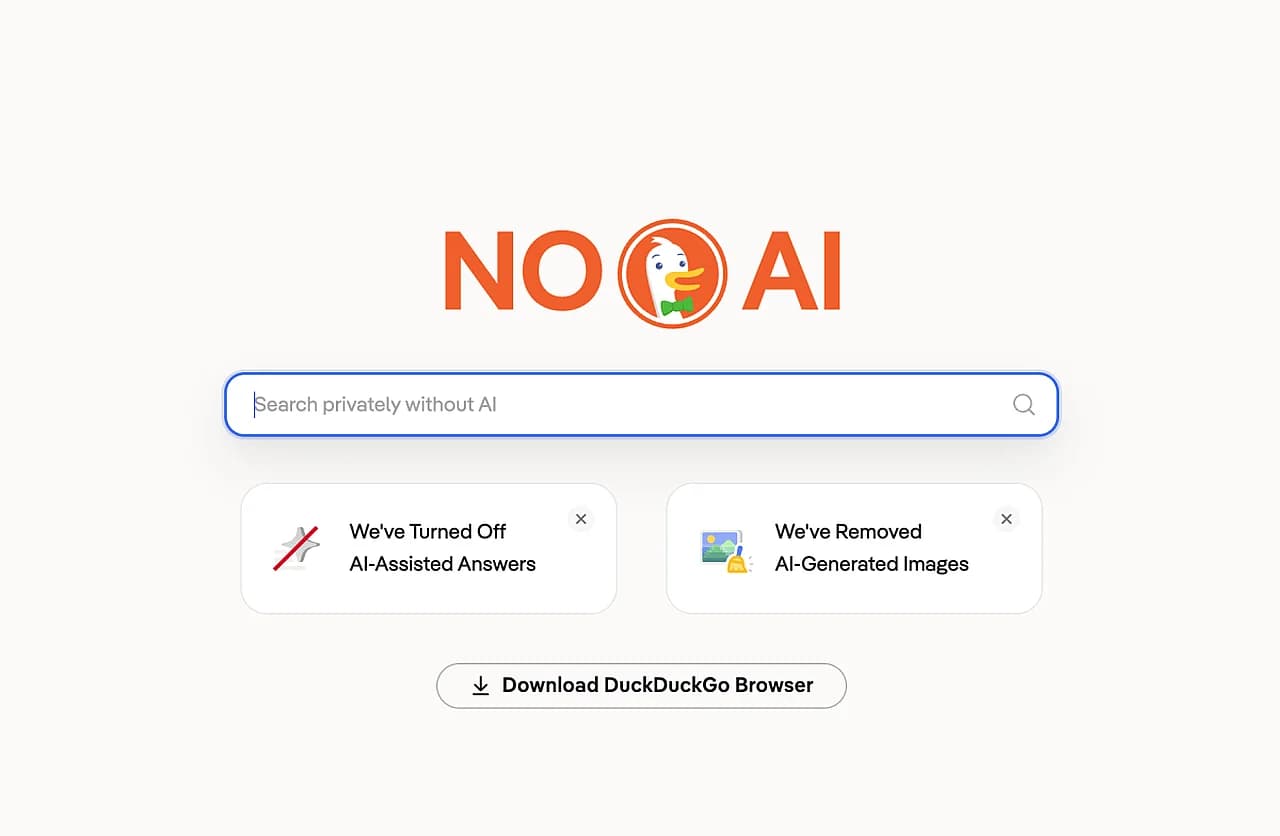 Загрузки DuckDuckGo выросли на 30% из-за внедрения ИИ в Google Search