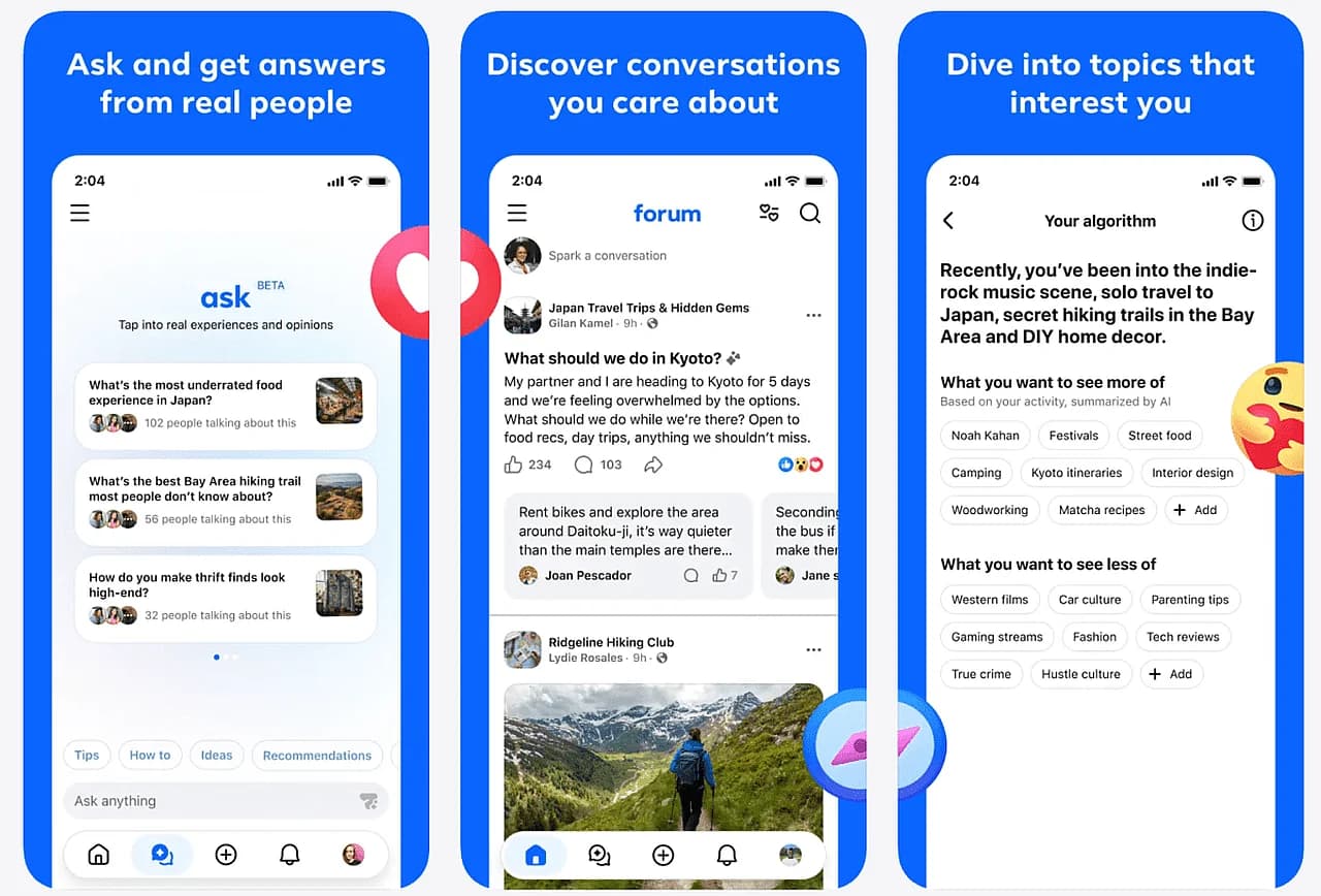 Meta launches Forum, a Reddit-like application