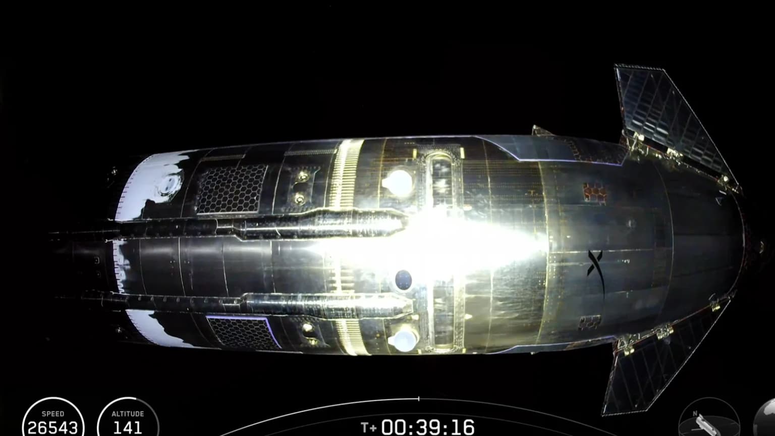 Tarixiy kadrlar: Starship koinotda ilk bor Starlink orqali suratga olindi