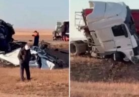 Қозоғистонда жуда ҳам оғир ва даҳшатли йўл-транспорт