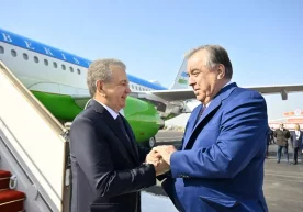 Шавкат Мирзиёев Хўжанд шаҳрига етиб борди (фото) фото