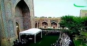 Video: Samarqanddagi Tilla Qori masjidida Islom Karimovga janoza namozi o‘qildi фото