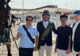 Ўзбекистонлик чавандоз Бекзод Қурбонов Абу-Дабида