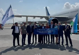 Air Samarkand авиакомпанияси Самарқанддан Тель-Авивга илк парвозини амалга оширди фото