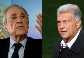 Барселона президенти Жоан Лапорта Реал Мадрид раҳбари