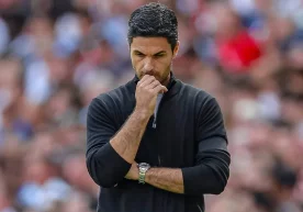 London-based club Arsenal's head coach Mikel Arteta