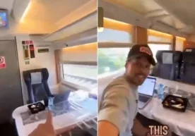 Фото: Видеодан кадр Хорижлик туристнинг Ўзбекистонга