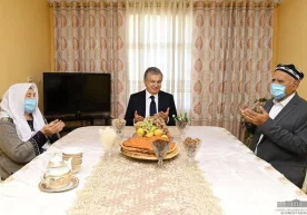Президент кортежи Хива тумани Шомохулум маҳалласида