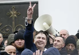 Украиналик мухолиф сиёсатчи, Грузиянинг собиқ президенти