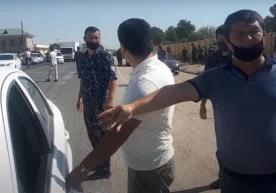 Фото: Видеолавҳадан скриншот Суд раисларининг «эсини