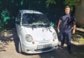 Un coche Matiz que había estado violando sistemáticamente