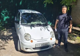 A Matiz car that had been systematically violating traffic