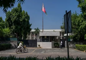 Фото: AP Photo Афғонистоннинг Нью-Деҳлидаги элчихонаси