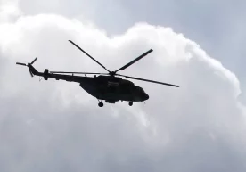 Маълумот берилишича, Ми-8 ҳарбий вертолёти 100 метрча